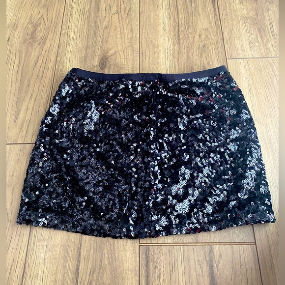 Patriotic Sequin Color Block Bodycon Mini Skirt main image 1